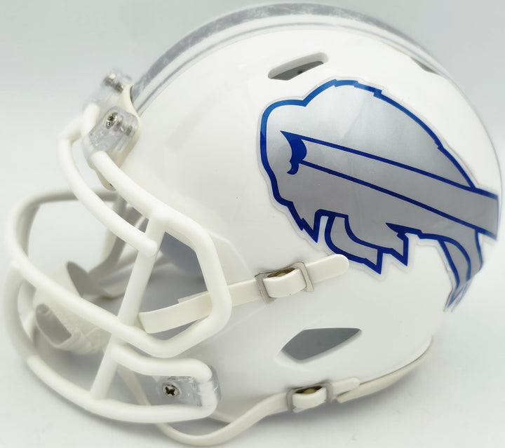 LeSean McCoy Signed Bills White Rivalries Speed Mini Helmet Beckett Witness