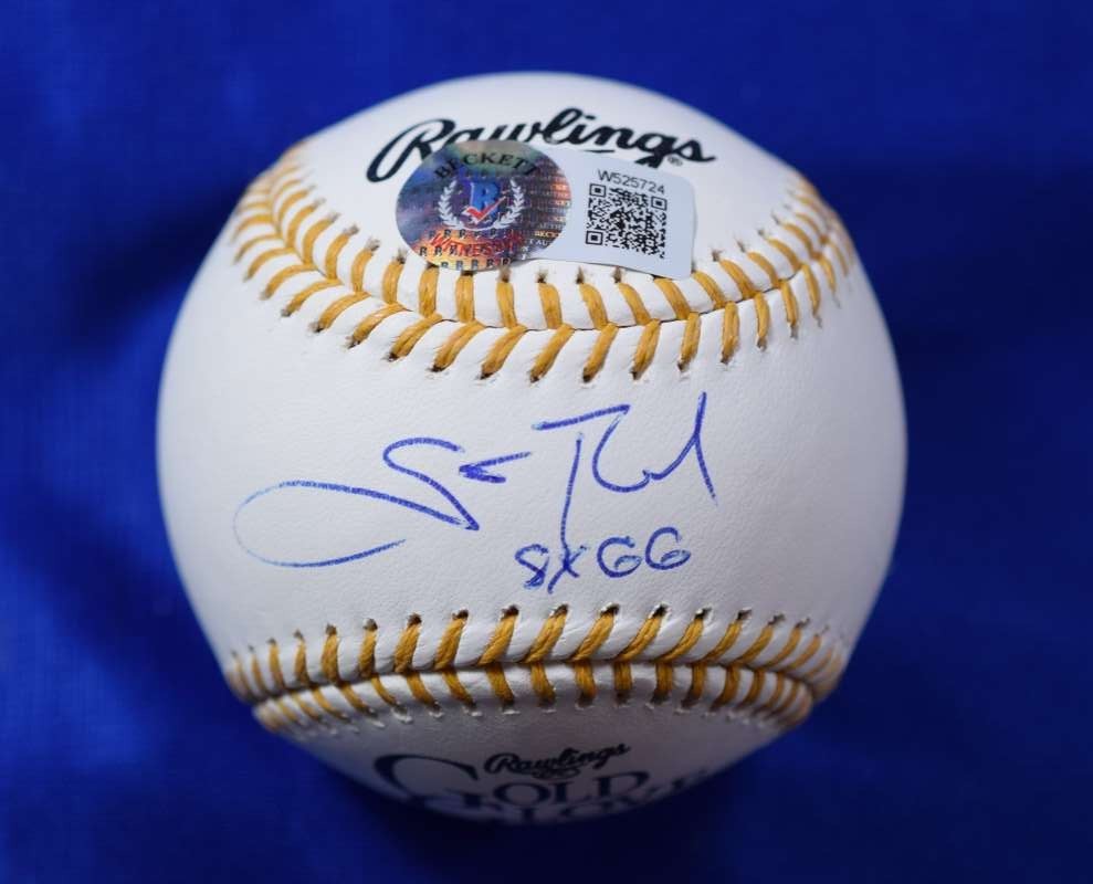 Scott Rolen Beckett BAS Autograph Gold Glove Award Signed Baseball