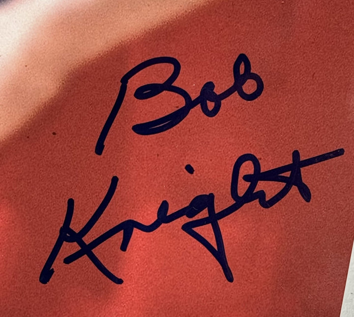 Bobby Knight Isiah Thomas Autographed Indiana Hoosiers 16x20 Photo Beckett 55277