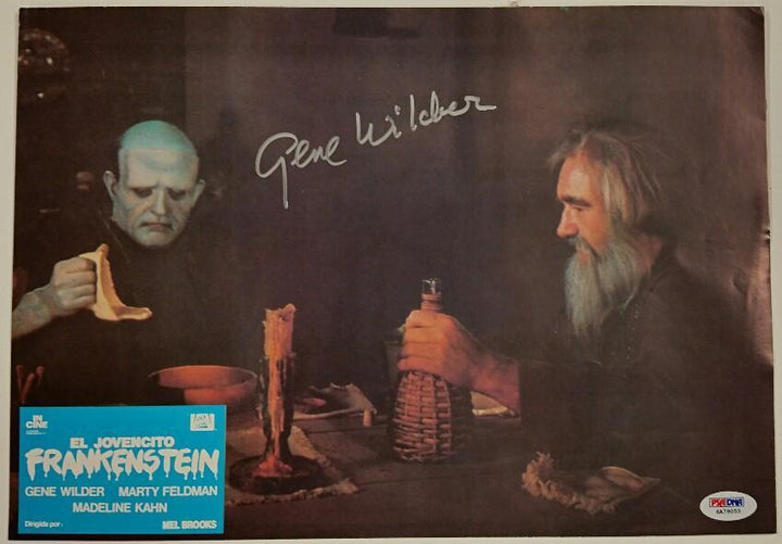 GENE WILDER Signed 9.5x13 Original Lobby Card #7 YOUNG FRANKENSTEIN PSA/DNA COA