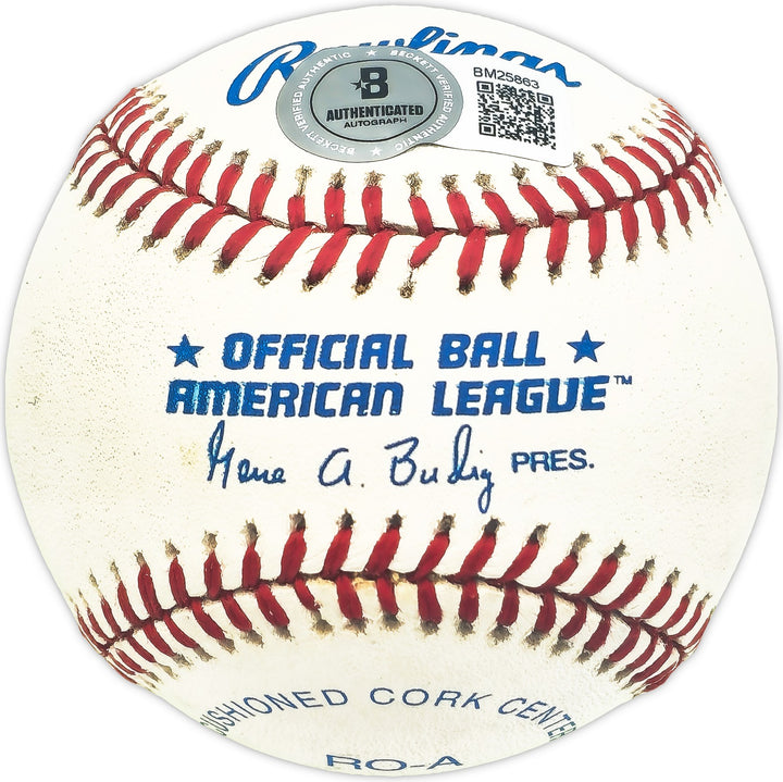 Dario Lodigiani Signed AL Baseball Philadelphia Oakland As White Sox Beckett