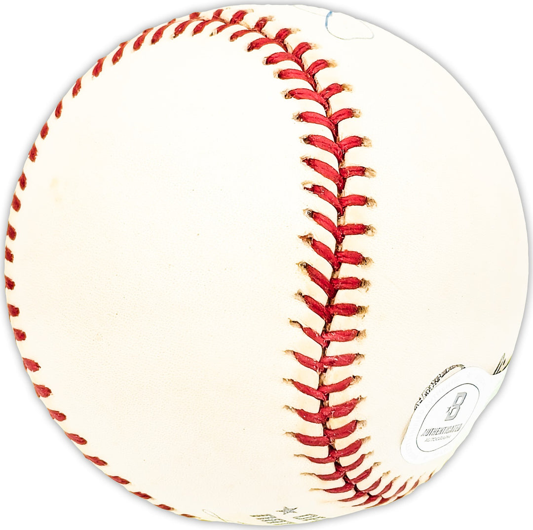 John McCall Signed NL Baseball New York Giants Beckett QR