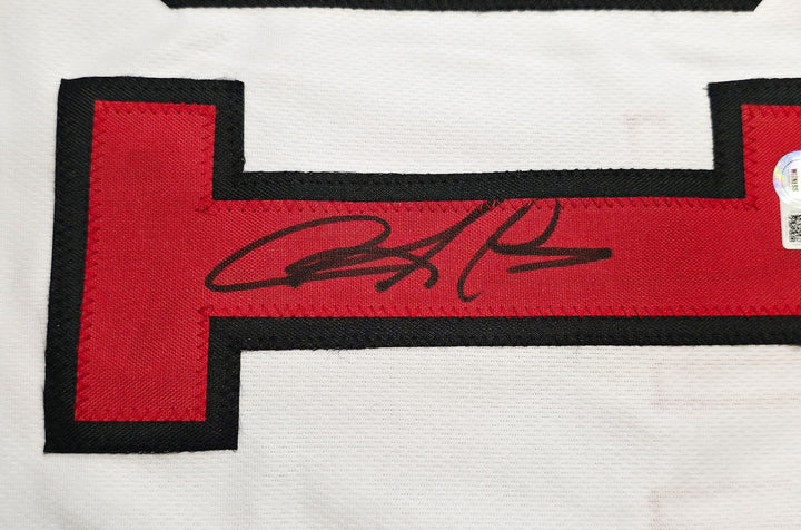 Chicago Bulls Dennis Rodman Signed White Jersey Beckett BAS Witness