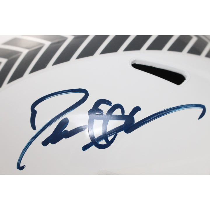 Deion Sanders Autographed Dallas Cowboys F/S 24 STS Helmet Beckett Witness 51748