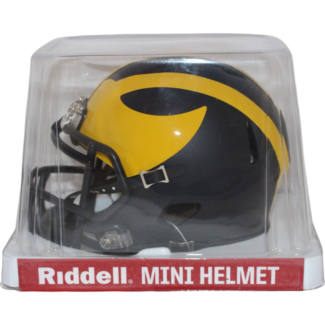 Michigan Wolverines Riddell Speed Mini Helmet New In Box 14740