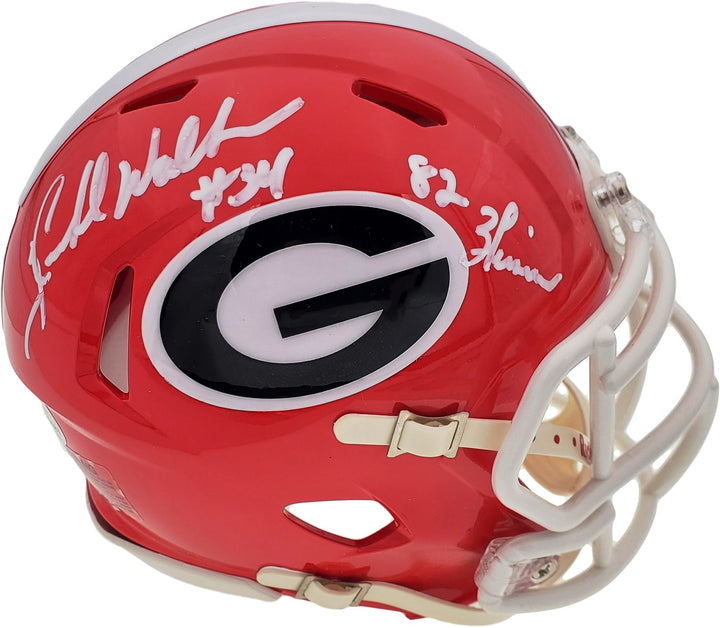 Herschel Walker Signed Georgia Bulldogs Speed Mini Helmet "Heisman 82" Beckett
