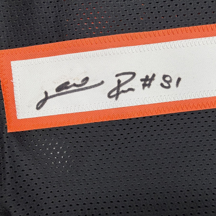 Autographed/Signed Carl Pickens Cincinnati Black Football Jersey JSA COA