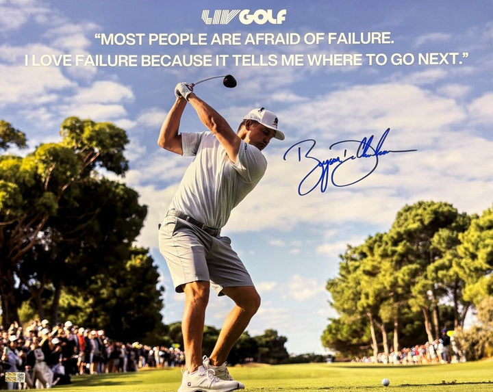 Bryson DeChambeau Signed 16x20 LIV Golf Photo Steiner CX