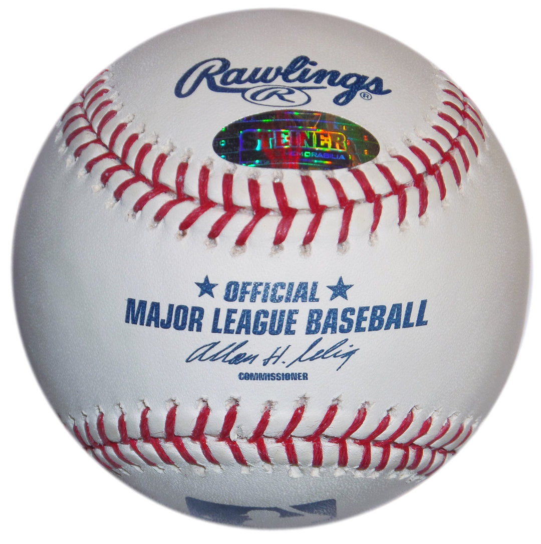 HENRY HYNOSKI SIGNED OML SELIG BASEBALL NEW YORK GIANTS FOOTBALL STEINER NY COA