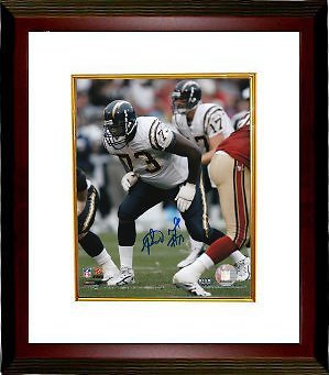 Marcus McNeill signed San Diego Chargers NFL 8x10 Photo Custom Framed- GTSM Holo