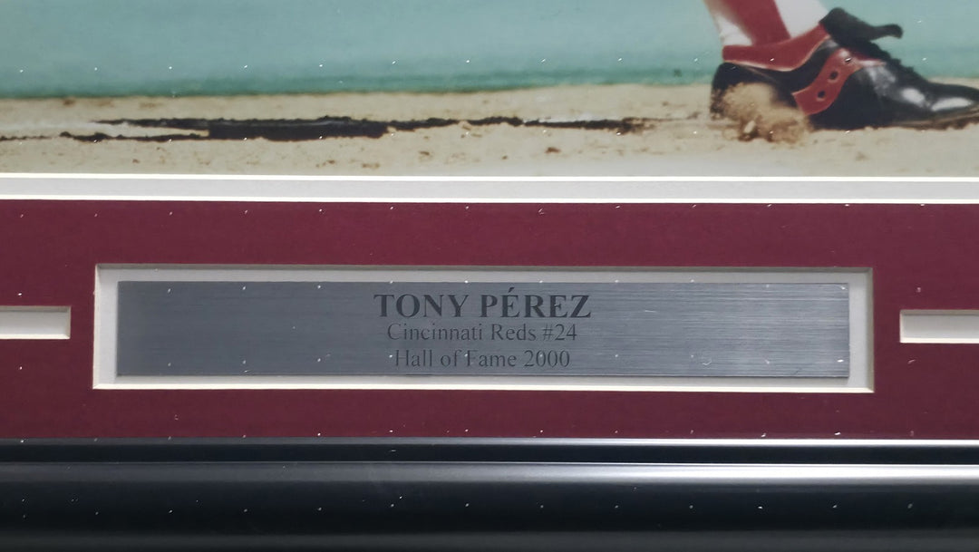 Tony Perez Signed Framed 16x20 Photo Cincinnati Reds Beckett QR #BS30411