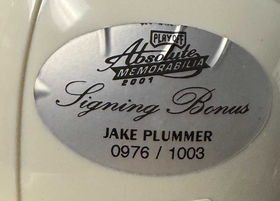 Jake Plummer signed Arizona Cardinals Riddell NFL Mini Helmet Snake-Playoff Holo