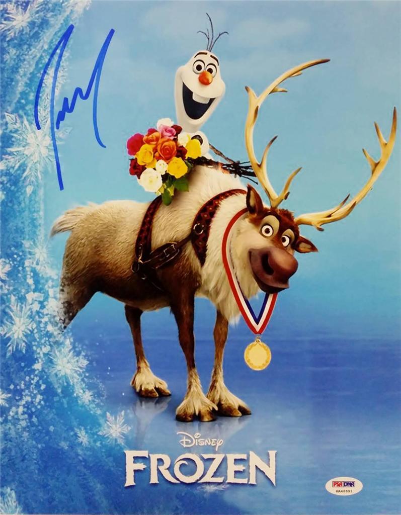 Josh Gad Olaf Signed Disney Frozen 11x14 Photo ITP PSA Pic Proof G