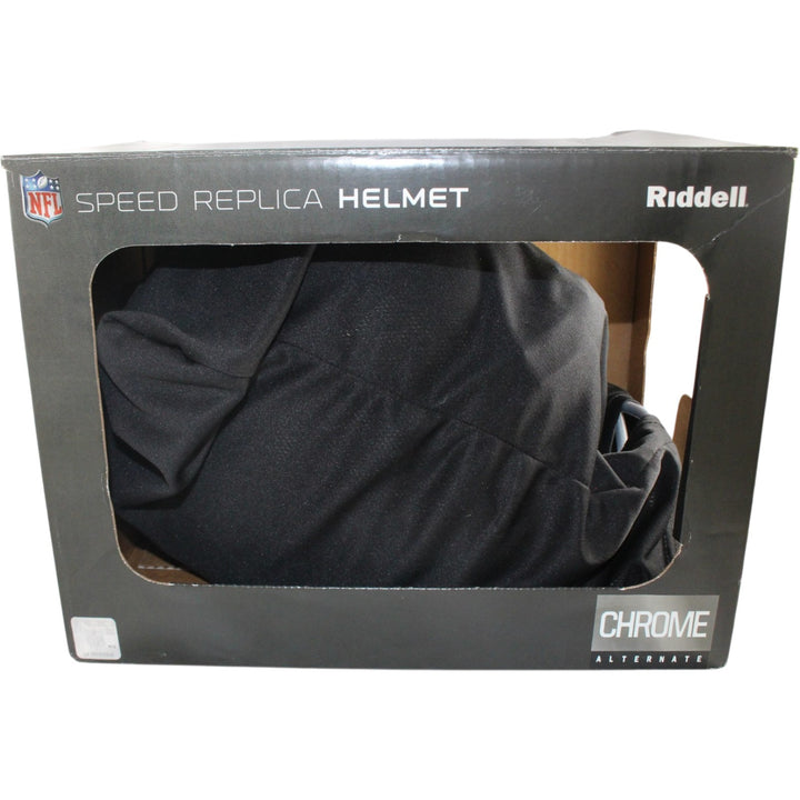Dallas Cowboys Full Size Replica Chrome Helmet Riddell New In Box 18597