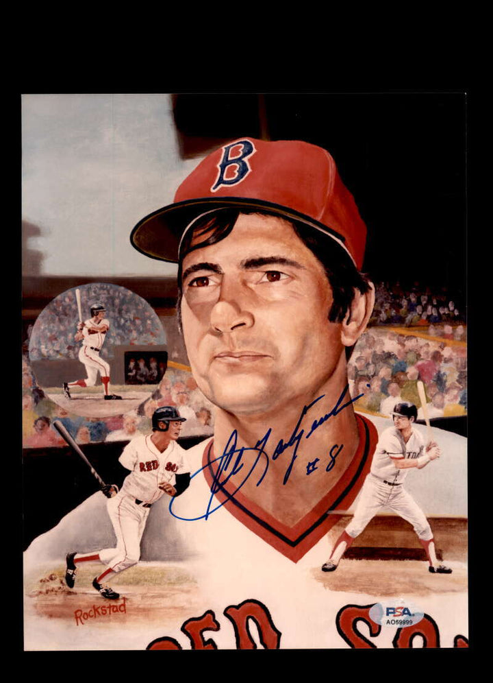 Carl Yastrzemski PSA DNA Signed 8x10 Photo Autograph Red Sox