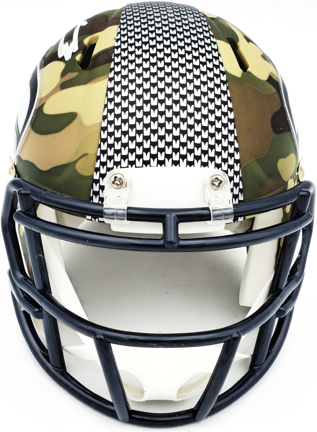 Kenneth Walker III Signed Seattle Seahawks Camo Speed Mini Helmet Beckett Wit