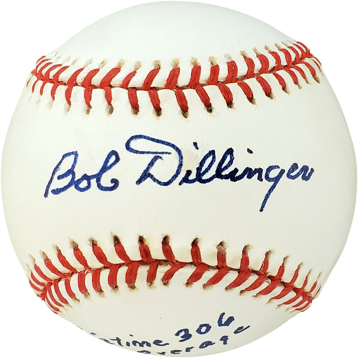Bob Dillinger Signed AL Baseball St. Louis Browns, Pittsburgh Pirates PSA/DNA