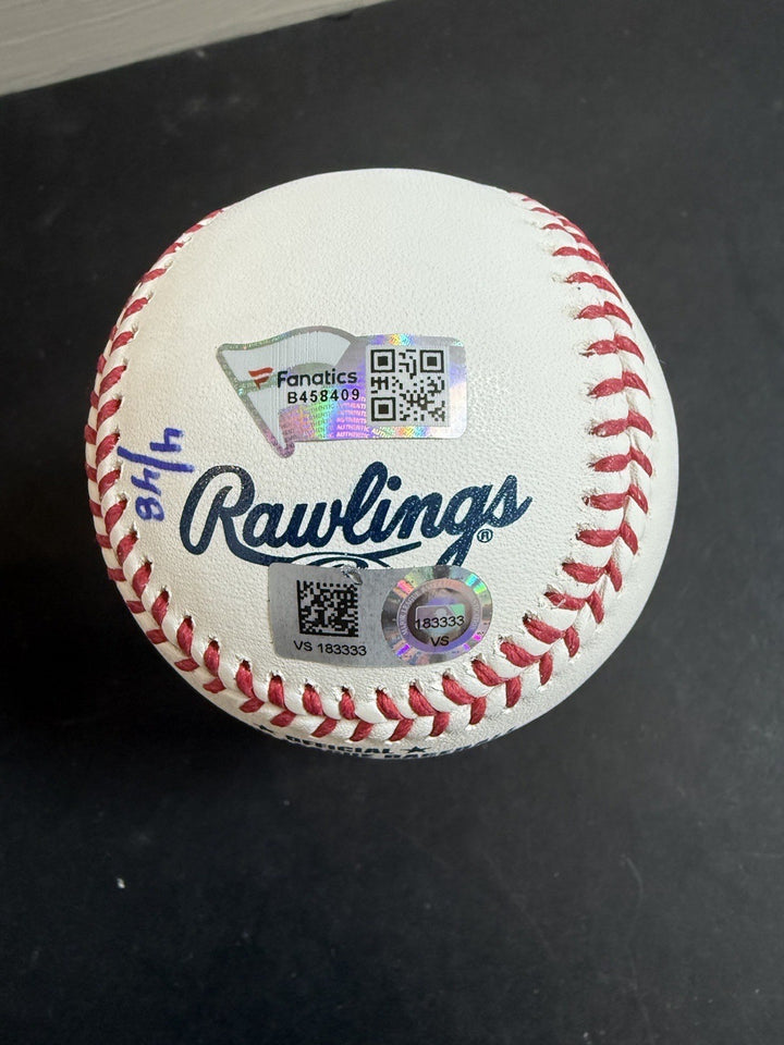 Jacob deGrom Signed Official MLB Baseball B2b 18 19 Cy Young Auto /48 Fanatics