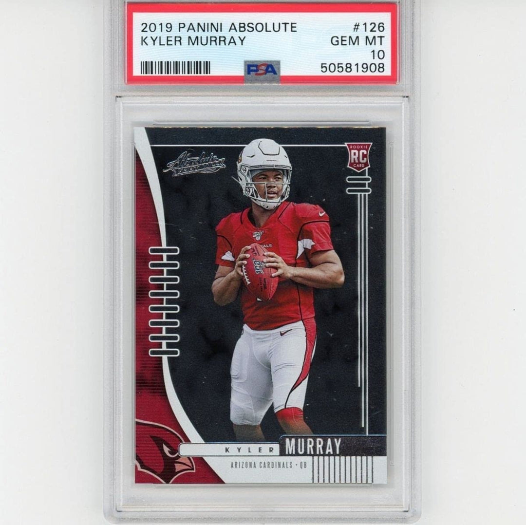 Graded 2019 Panini Absolute KYLER MURRAY #126 Rookie Card PSA 10 Mint