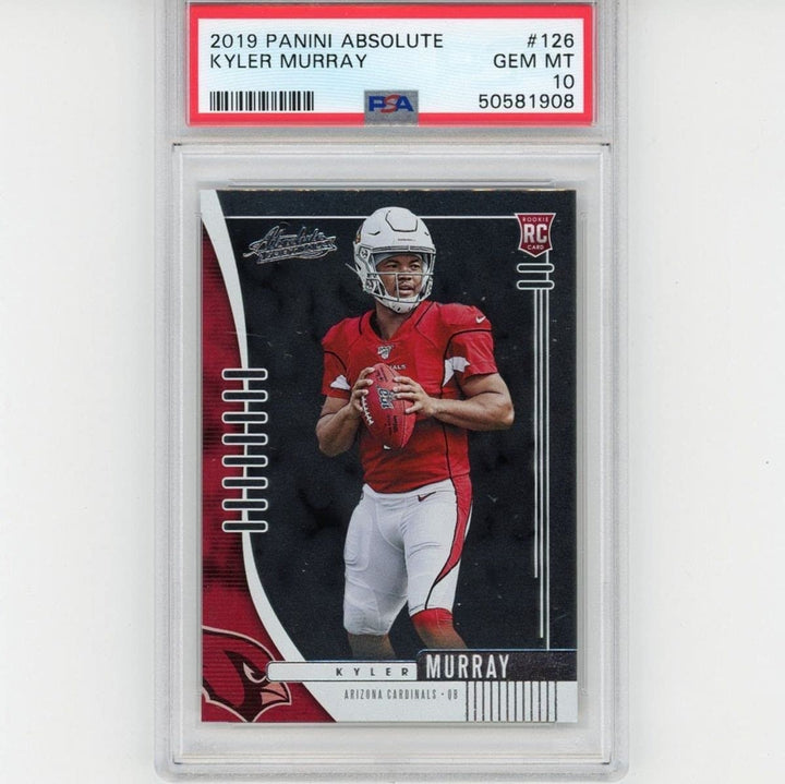 Graded 2019 Panini Absolute KYLER MURRAY #126 Rookie Card PSA 10 Mint