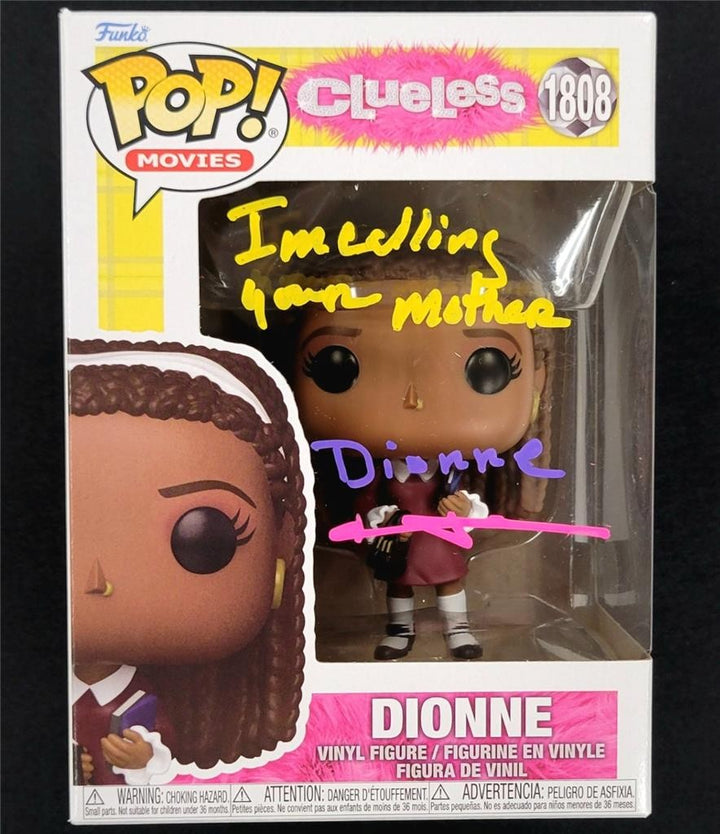 Stacey Dash signed + QUOTE Dionne Clueless Funko Pop! 1808 auto Beckett BAS