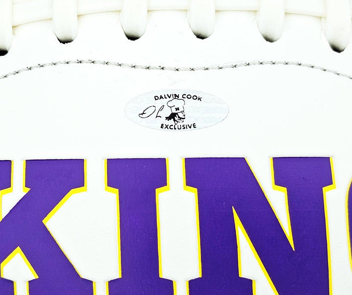 Dalvin Cook Auto Signed Minnesota Vikings White Logo Football Fanatics Holo