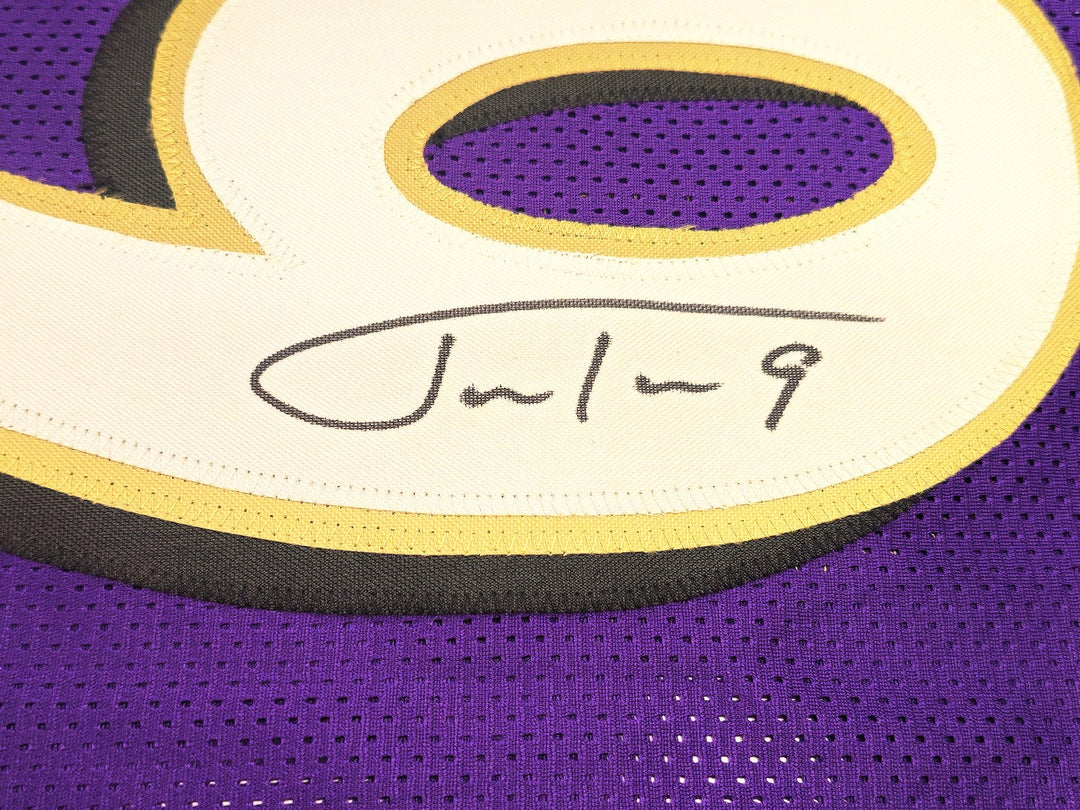 Baltimore Ravens Justin Tucker Autographed Signed Purple Jersey JSA