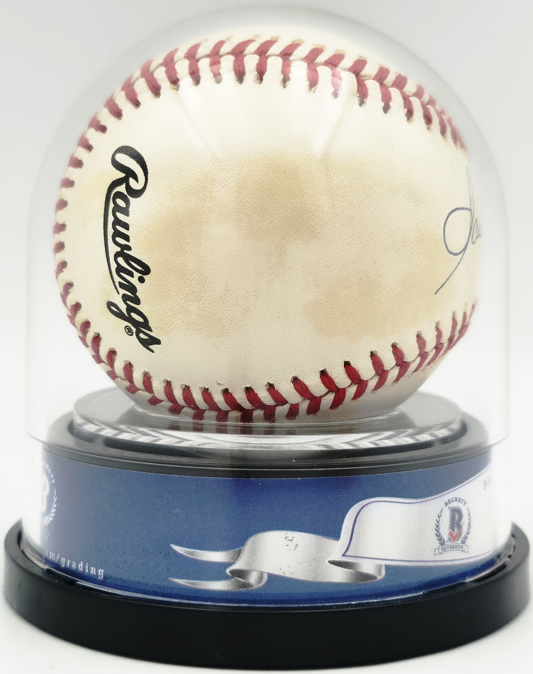 Sandy Koufax Signed NL Baseball Dodgers Auto Near Mint/Mint 8 Beckett