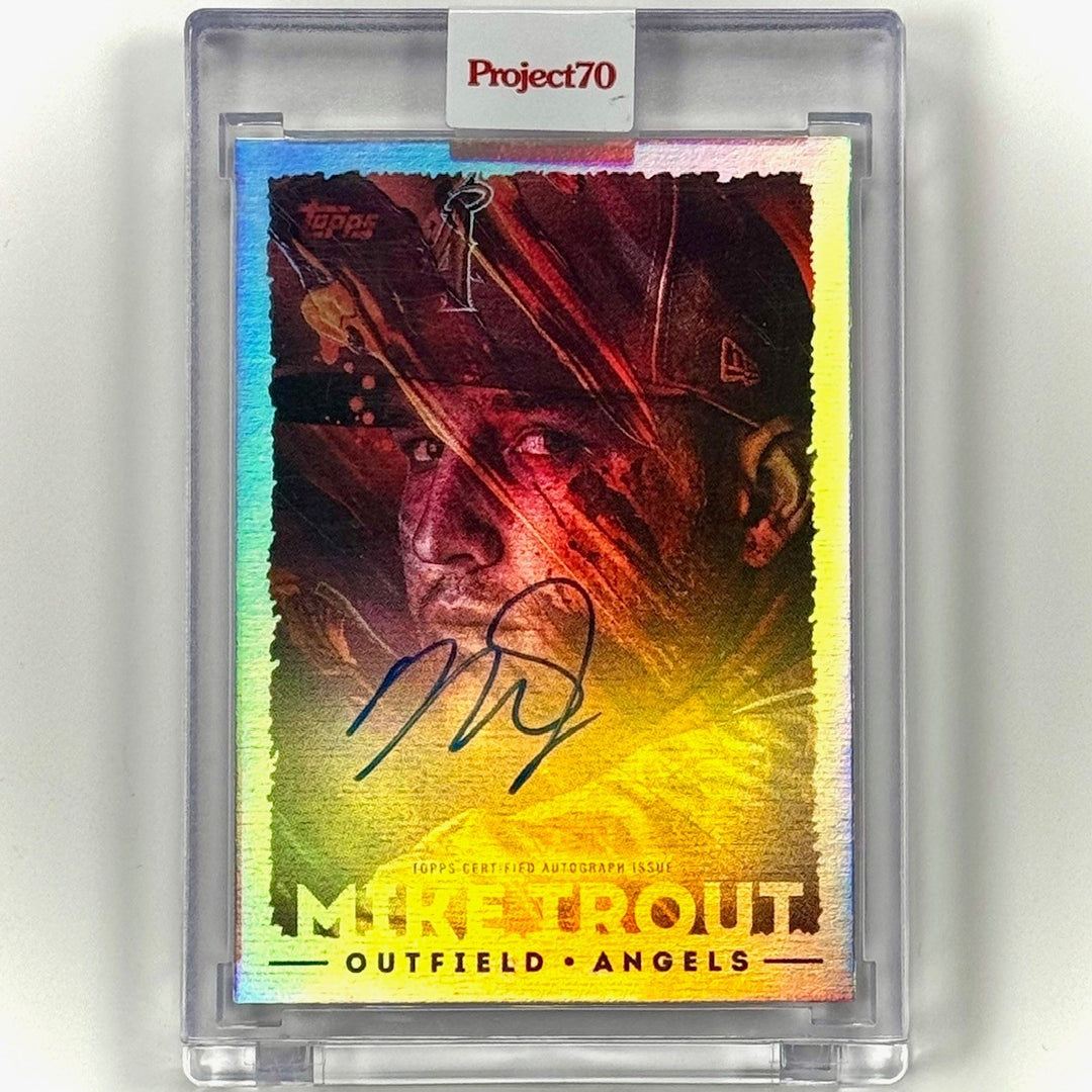 Topps Project 70 Mikael B #724-A Mike Trout 1995 autograph On-Card Auto # /70