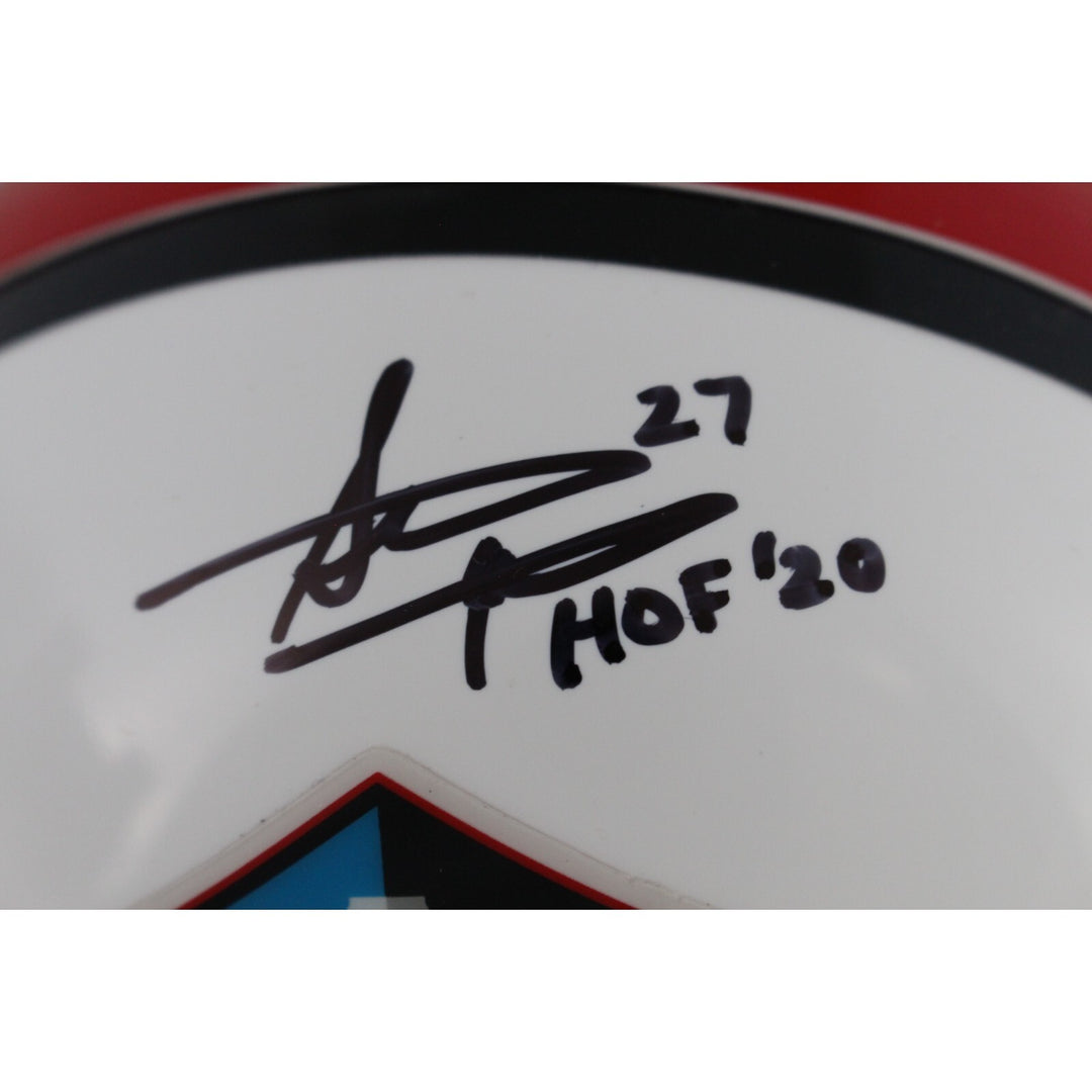 Steve Atwater Autographed/Signed Hall of Fame VSR4 Mini Helmet HOF Beckett 49068