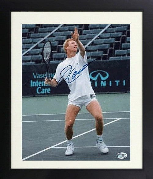Jim Courier signed Tennis 8x10 Photo Custom Framed- COA/FI Holo