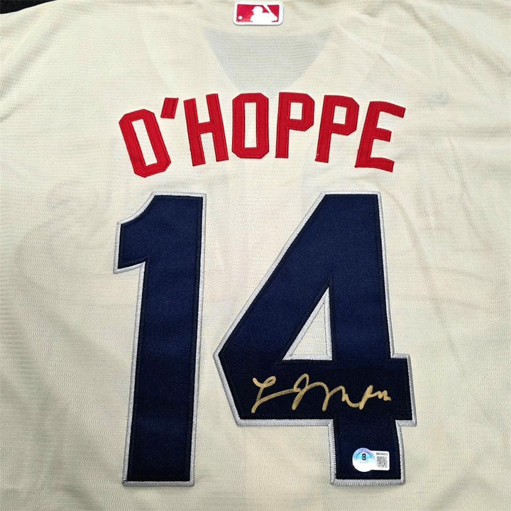 Logan O'Hoppe signed Angels City Connect Jersey autograph ~ Beckett BAS