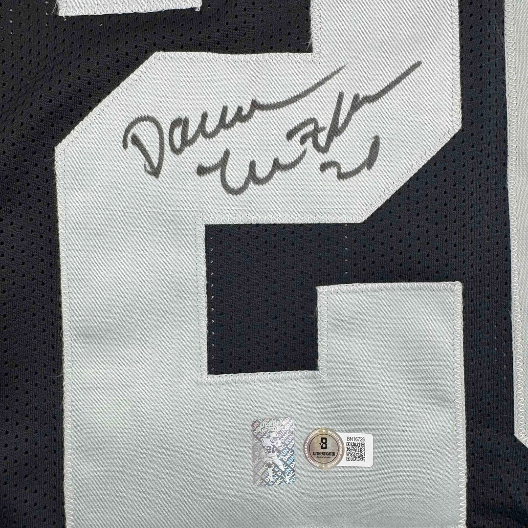 Autographed/Signed Darren McFadden Las Vegas Oakland Black Jersey BAS COA