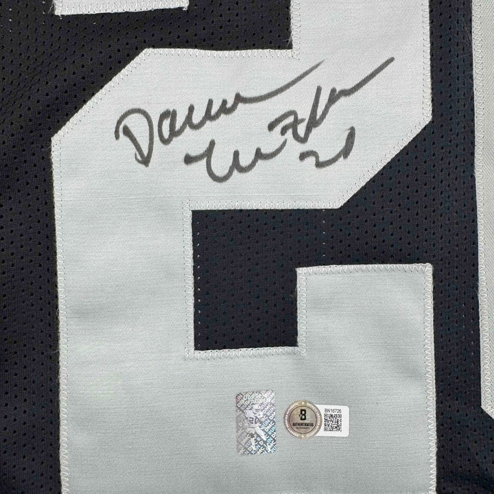 Autographed/Signed Darren McFadden Las Vegas Oakland Black Jersey BAS COA