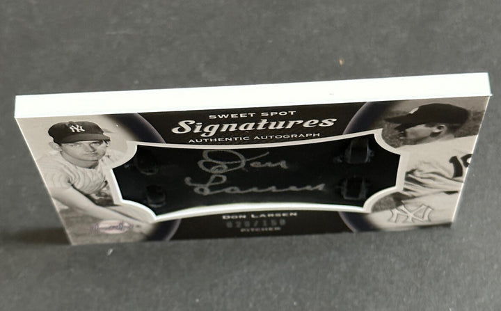 2008 UD Sweet Spot Signatures Don Larsen Signed Pg 1956 Ws Mint Auto Glove /150