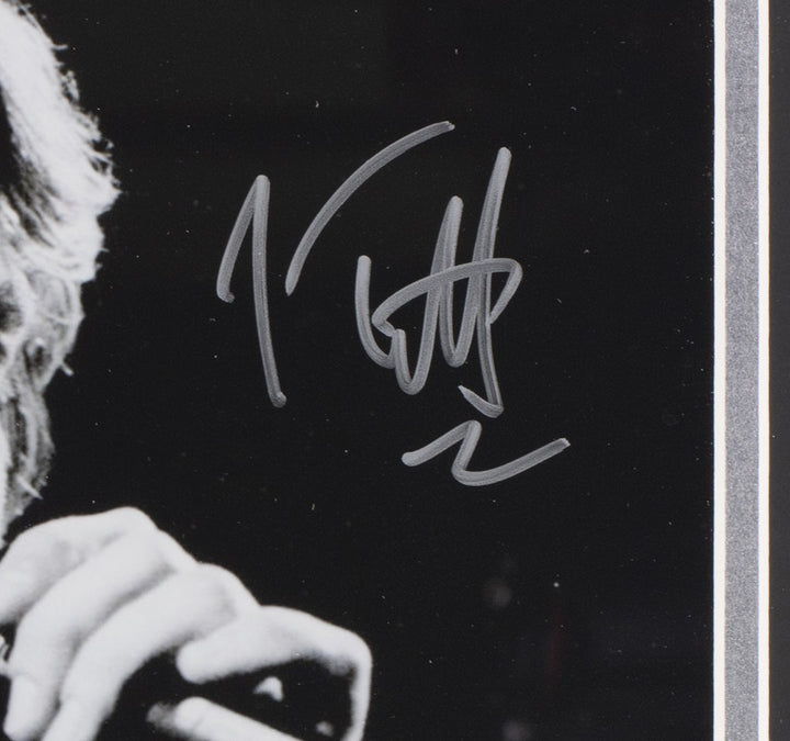 Joe Elliott Signed Framed 11x14 Black And White Def Leppard Photo JSA ITP