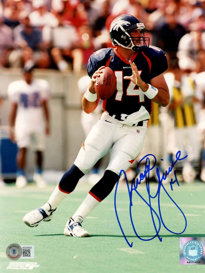 Brian Griese Autographed/Signed Denver Broncos 8x10 Photo Beckett 50445