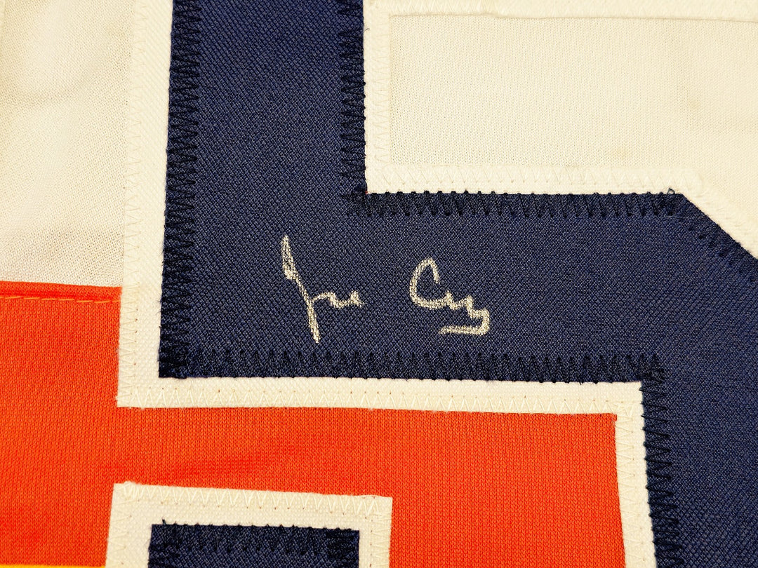 Houston Astros Jose Cruz Sr Signed White, Orange & Yellow Baseball Jersey JSA