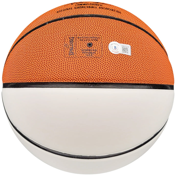 Gary Payton Signed Official Spalding White Panel Basketball Supersonics Beckett
