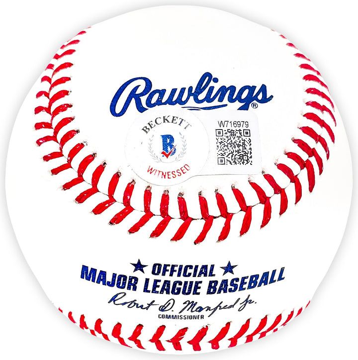 Bo Jackson Autographed Signed MLB Baseball Kansas City Royals Beckett Wit