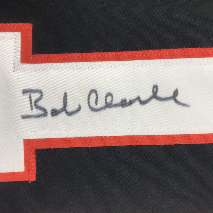 Autographed/Signed Bob Bobby Clarke Philadelphia Black Hockey Jersey JSA COA