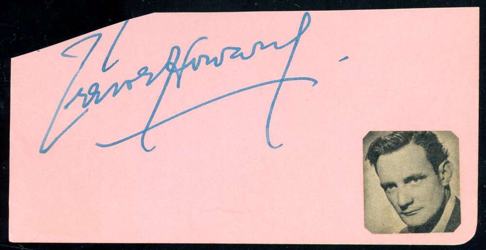 Trevor Howard JSA Coa Signed Album Page Cut Autograph