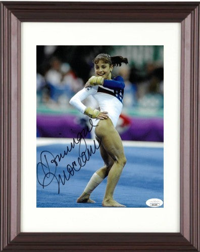 Dominique Moceanu signed 1996 Team USA Olympics Gymnastic 8x10 Photo Framed -JSA