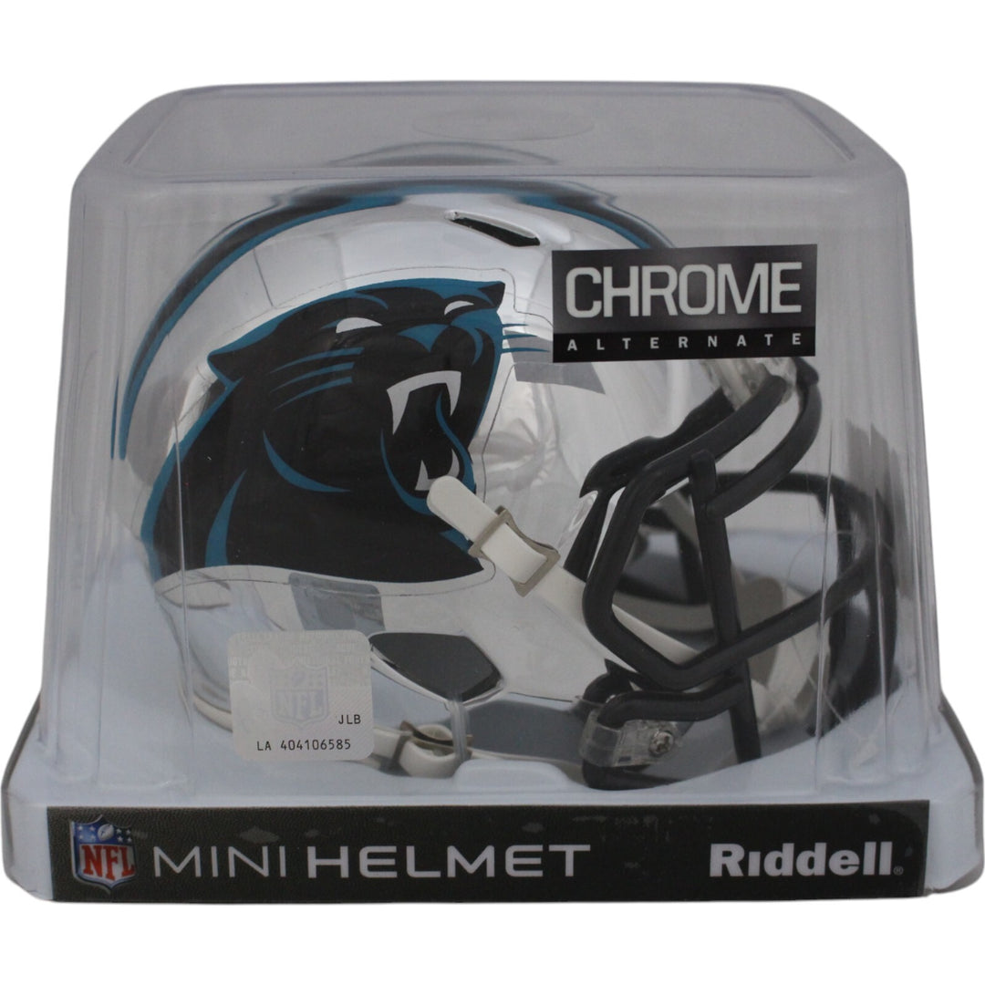 Carolina Panthers Chrome NFL Riddell New Mini Helmet 18706