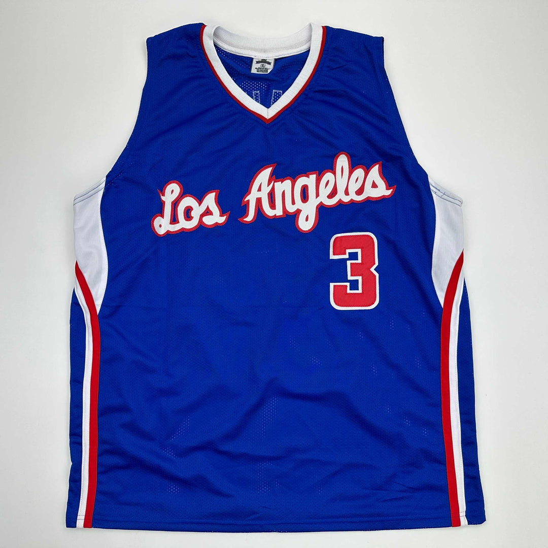 Facsimile Autographed Chris Paul Los Angeles LA Blue Reprint Jersey Size Mens XL
