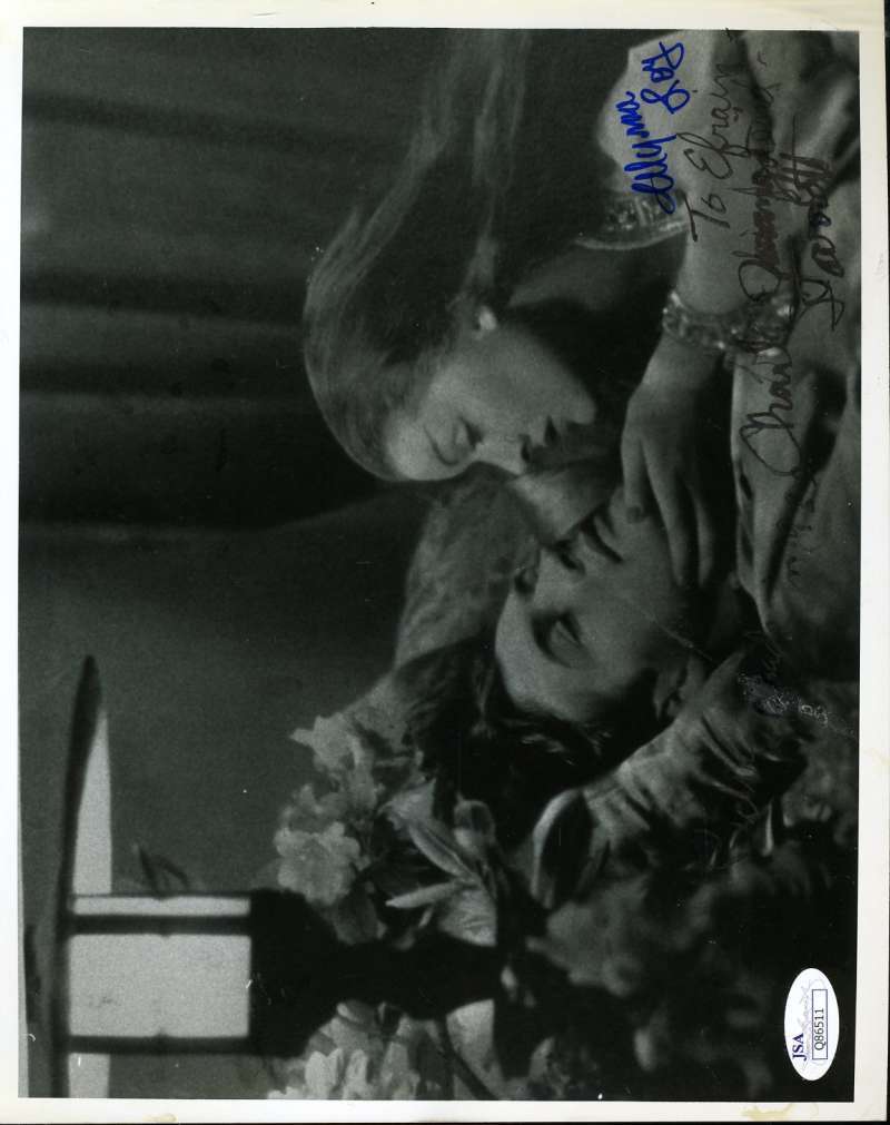 Myrna Loy Charles Starrett Hand Signed Jsa Coa 8x10 Photo Autograph Authentic