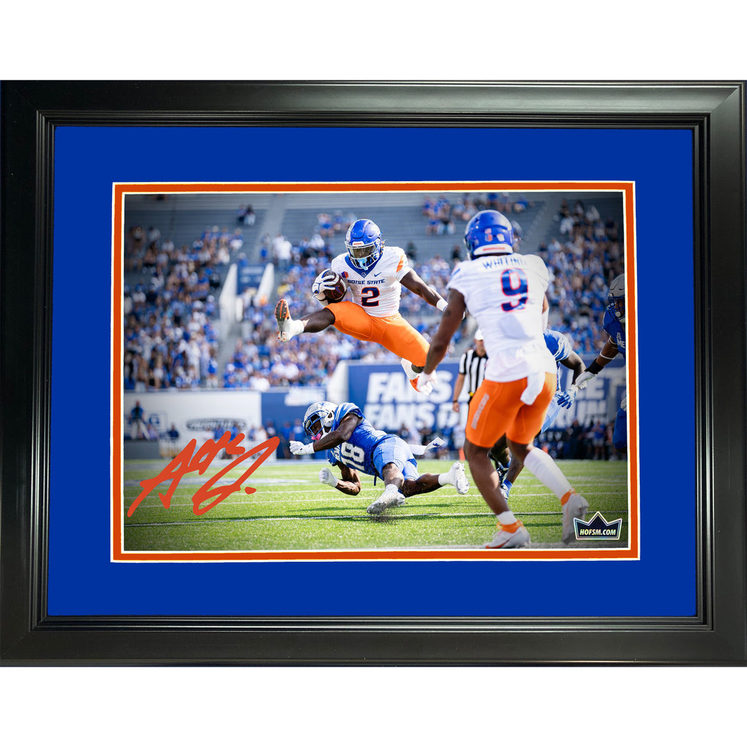 Framed Ashton Jeanty Facsimile Signature Auto Boise State 11"x14" Photo