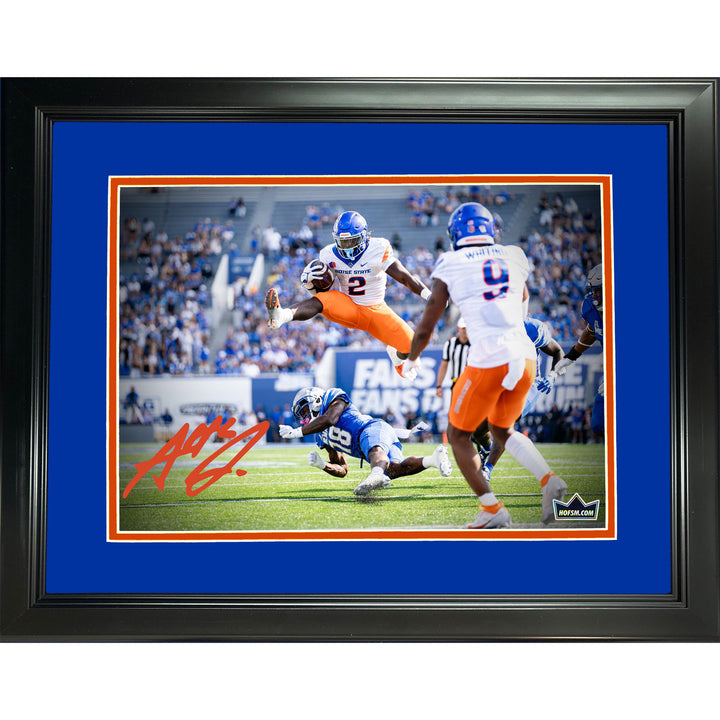Framed Ashton Jeanty Facsimile Signature Auto Boise State 11"x14" Photo