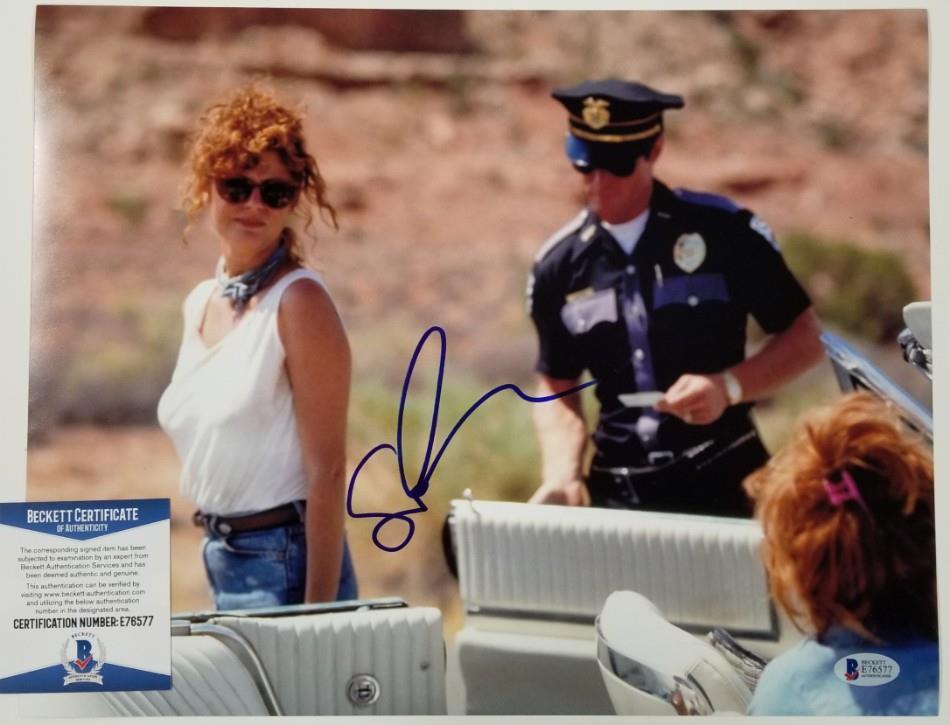 SUSAN SARANDON Signed 11x14 Photo #1 Thelma and Louise Auto ~ Beckett BAS COA