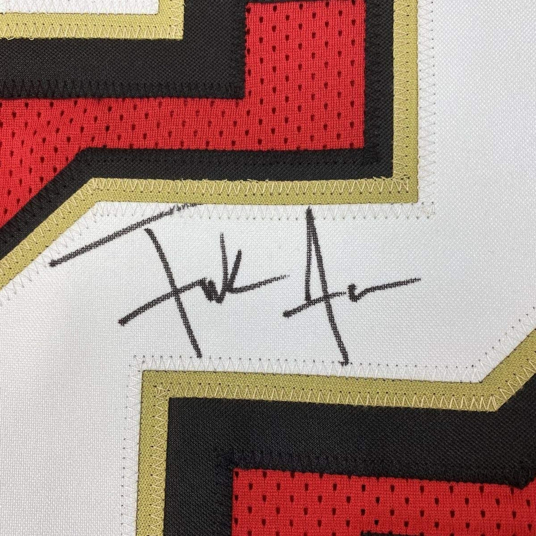 Autographed/Signed FRANK GORE San Francisco Red Jersey Beckett BAS COA